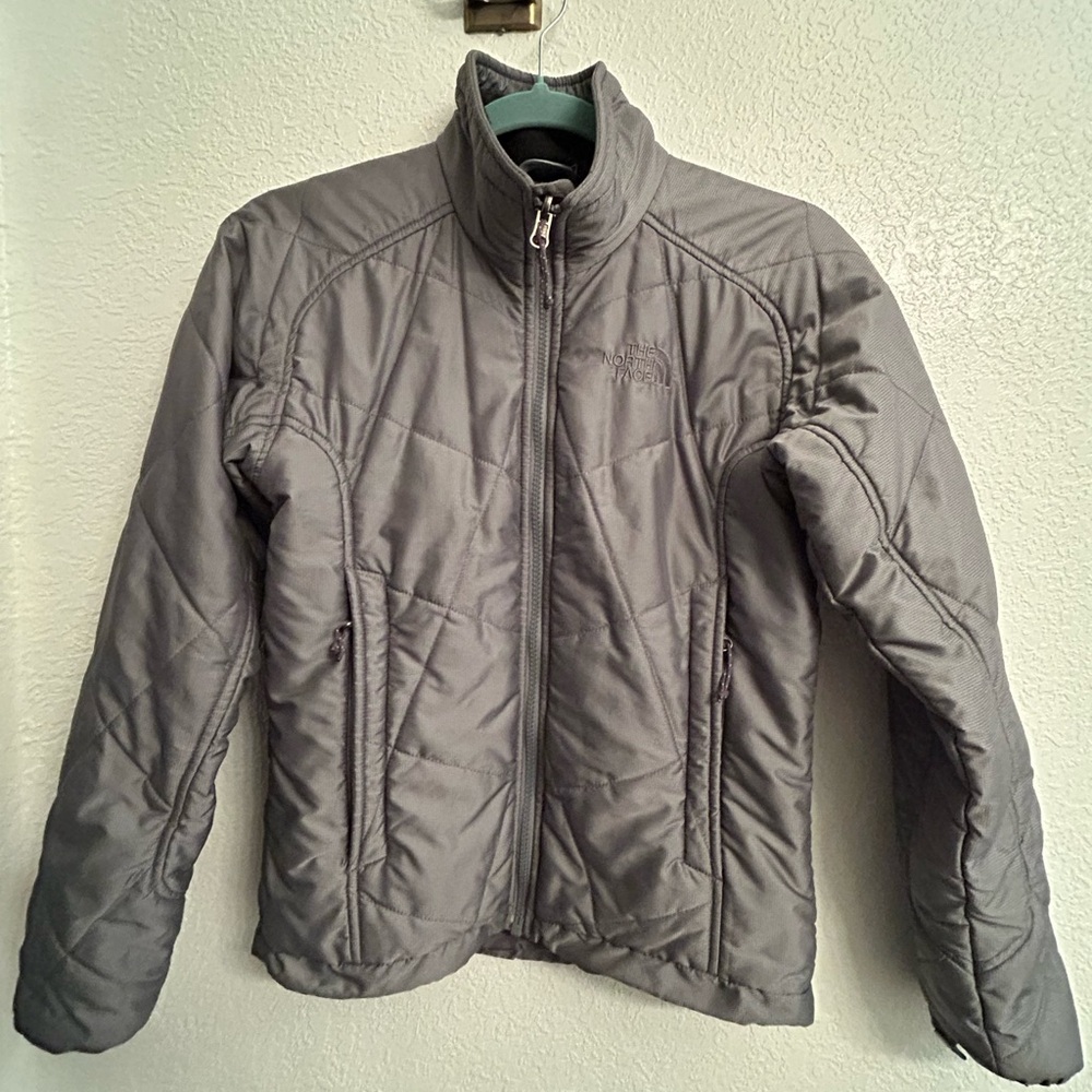 The North Face Charcoal Quilted Jacket
